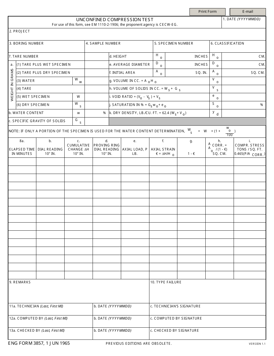 Eng Form 3857 Fill Out Sign Online And Download Fillable Pdf Templateroller