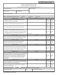 Document preview: ENG Form 6211 Rescue Service Evaluation