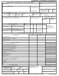 ENG Form 3735-A Daily Report of Operations - Sidecasting Dredge