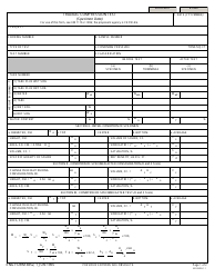 ENG Form 3852 Triaxial Compression Test (Specimen Data)