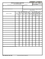 Document preview: ENG Form 4021 Report of Channel Conditions (100 to 400 Feet Wide)