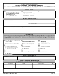 ENG Form 6119-1 Records Management Correspondence Checklist
