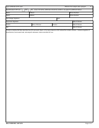 ENG Form 6087 Record of Use Oleoresin Capsicum (Oc) (Pepper Spray), Page 2
