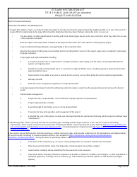 ENG Form 6019 Estuary Restoration Act Title I, Public Law 106-457 (As Amended) Project Application, Page 4