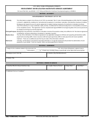 ENG Form 6099 Recruitment or Relocation Incentives Service Agreement