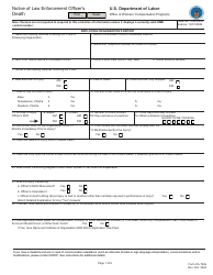 Document preview: Form CA-722 Notice of Law Enforcement Officer's Death