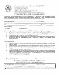 Document preview: Form 3 Application for Ignition Interlock Permit - Hawaii