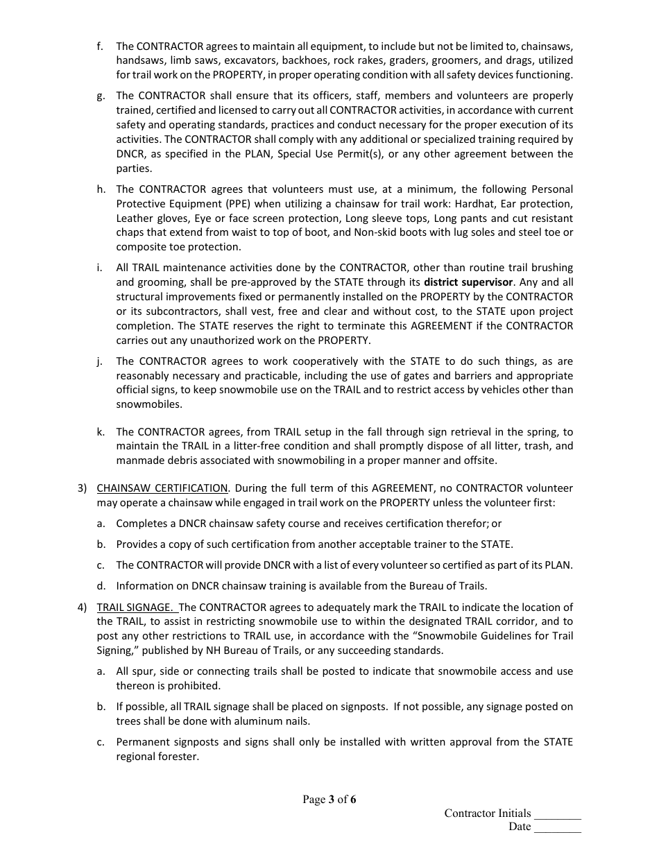Form P-37 Standard Contract Form - New Hampshire, Page 7
