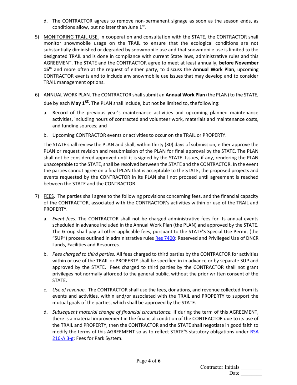Form P-37 Standard Contract Form - New Hampshire, Page 8