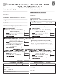 Document preview: Form 792-2A New Commercial/Utility Trailer Dealer License and License Plate Application - Oklahoma