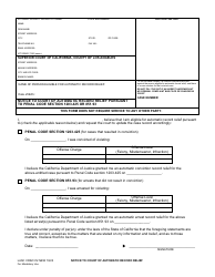 Document preview: Form CRIM312 Notice to Court of Automatic Record Relief Pursuant to Penal Code Section 1203.425 or 851.93 - County of Los Angeles, California