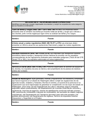 Solicitud De Certificado Como Empresa De Recoleccion De Residuos Solidos - Washington (Spanish), Page 12