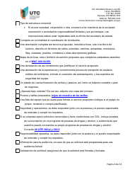 Solicitud De Certificado Como Empresa De Recoleccion De Residuos Solidos - Washington (Spanish), Page 4