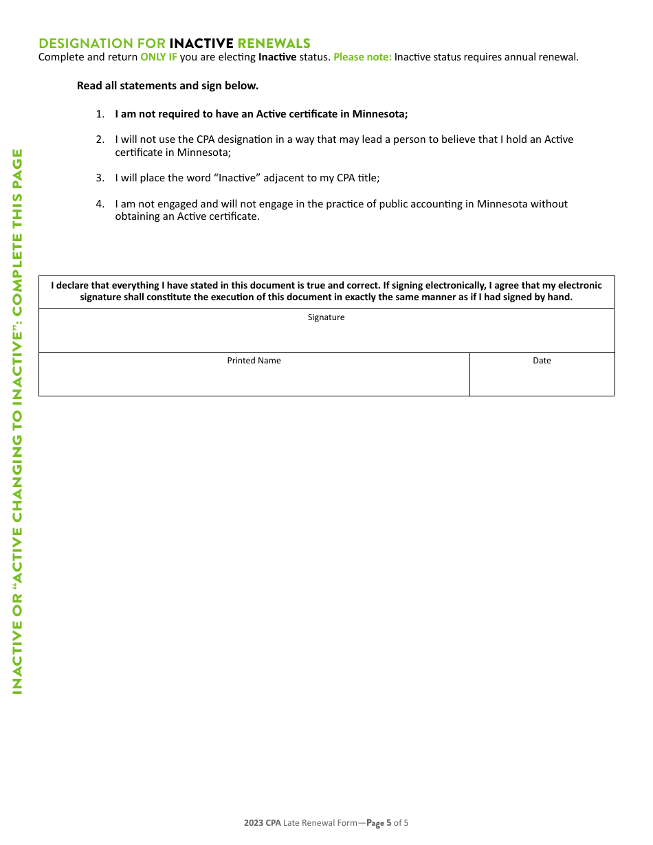 Individual CPA Certificate Renewal - Minnesota, Page 6