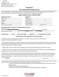 Synagis Pa Prior Authorization Request Form - Vermont
