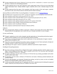 Form PDS-517 Zoning Verification Permit - Organic Materials Processing - County of San Diego, California, Page 3