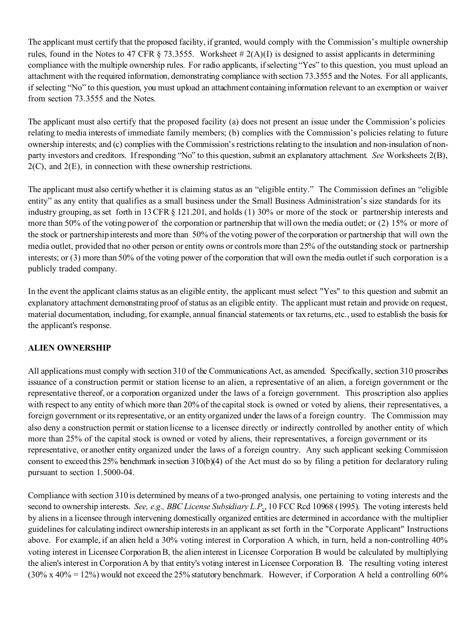 Instructions for FCC Form 2100 Schedule 301-AM Am Station Construction Permit Application, Page 10