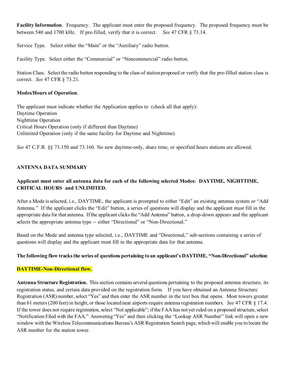 Instructions for FCC Form 2100 Schedule 301-AM Am Station Construction Permit Application, Page 14