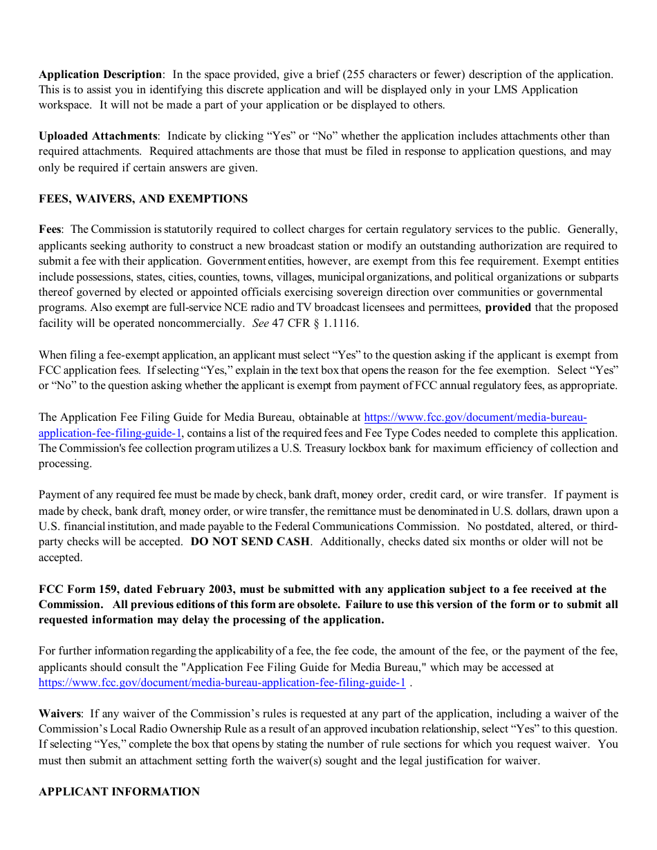 Instructions for FCC Form 2100 Schedule 301-AM Am Station Construction Permit Application, Page 3