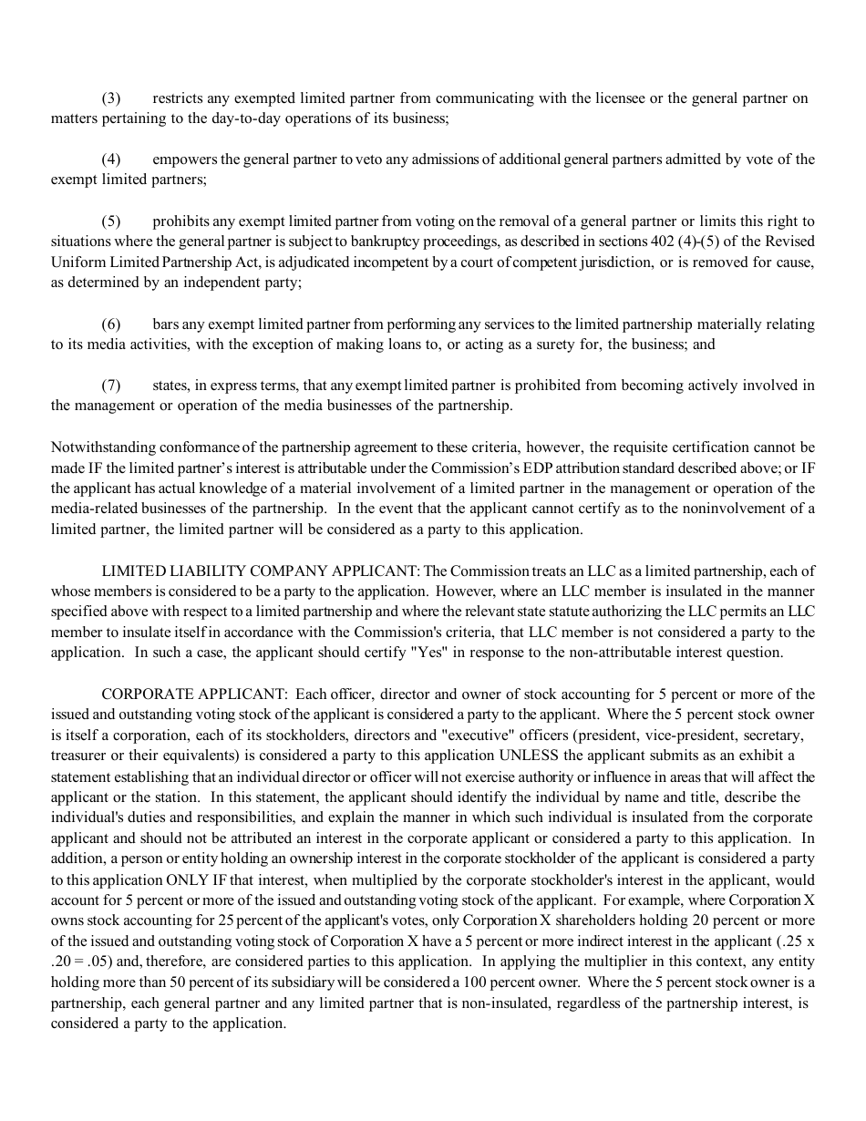 Instructions for FCC Form 2100 Schedule 301-AM Am Station Construction Permit Application, Page 6