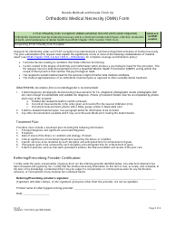 Form FA-25 Orthodontic Medical Necessity (Omn) Form - Nevada, Page 2