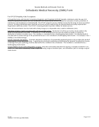 Form FA-25 Orthodontic Medical Necessity (Omn) Form - Nevada, Page 4
