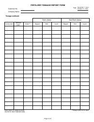 Fertilizer Tonnage Report Form - Utah, Page 2