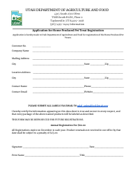 Application for Home Produced Pet Treat Registration - Utah, Page 2