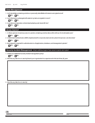 Form MV-105-CH Clearinghouse Information Security (Infosec) Questionnaire - West Virginia, Page 2