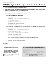 Form MV-101-CH Application for Clearinghouse Non-resident Business Participation - West Virginia, Page 2