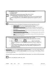 Form ADO600 Instructions - Requesting Access to Adoption Case Records, Birth Parent Identifying Information, and/or Birth Record Information - Minnesota, Page 4