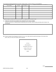 Form DPSSP0095 Part B Corporate Certification Application - Individual Personal History Application (Key Employee) - Louisiana, Page 13
