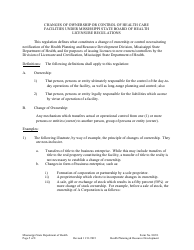 Form 802 E Notice of Intent to Change Ownership - Mississippi, Page 5