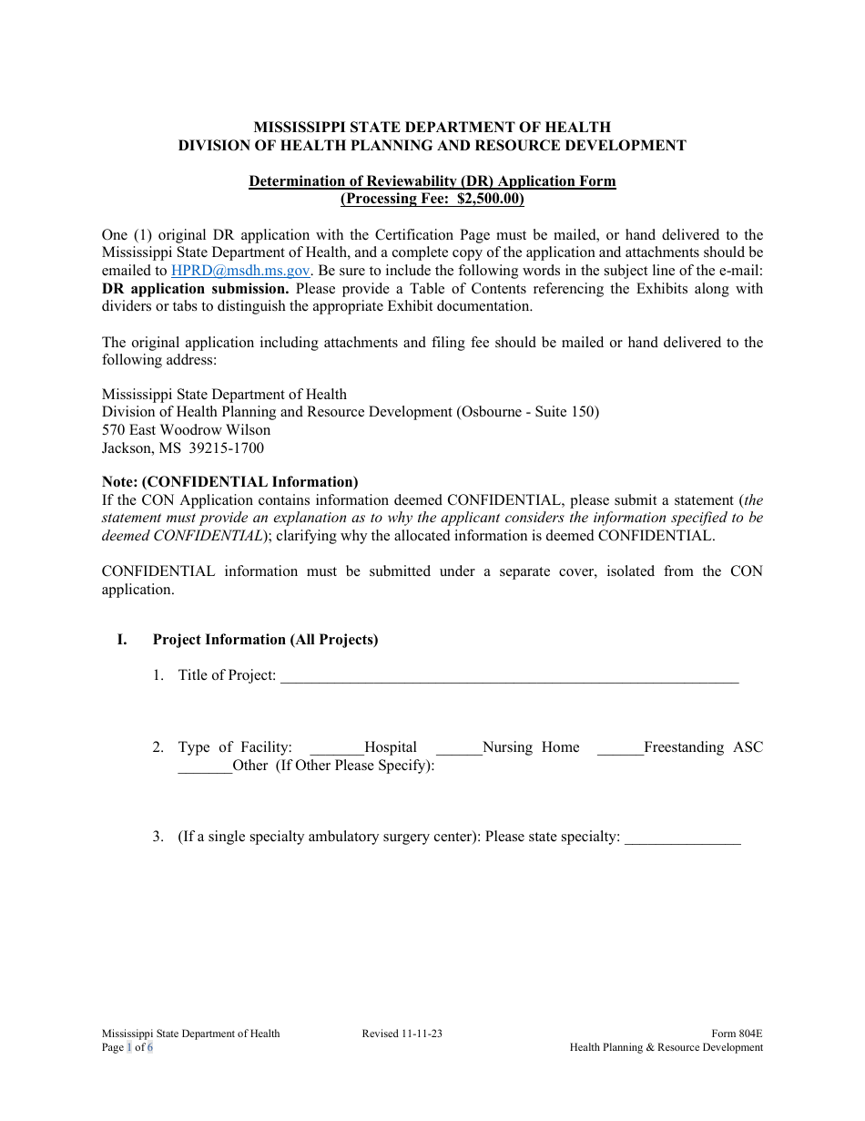 Form 804E Fill Out Sign Online and Download Printable PDF