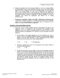 Form 807 Application for a Certificate of Need - Mississippi, Page 10