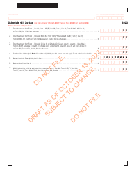 Schedule 4% Surtax - Draft - Massachusetts, Page 2