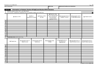 IRS Form 8865 Schedule K-2 Partners&#039; Distributive Share Items - International, Page 11