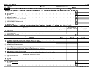 IRS Form 8865 Schedule K-3 Partner&#039;s Share of Income, Deductions, Credits, Etc. - International, Page 10