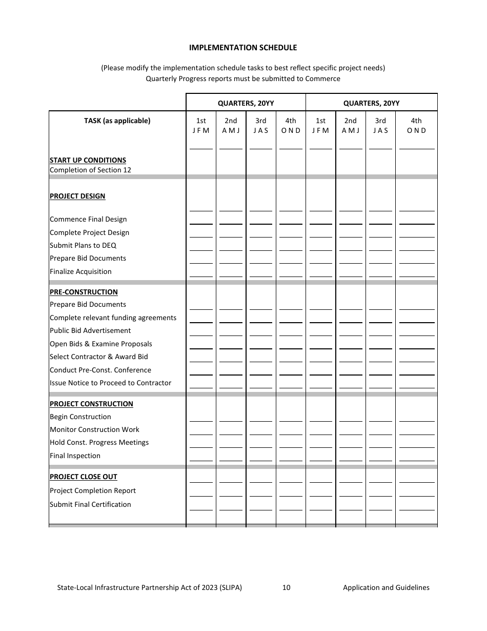 The State-Local Infrastructure Partnership Act (Hb 355) Application - Montana, Page 10