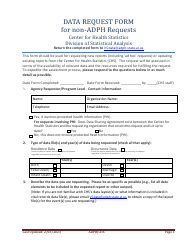 Data Request Form for Non-adph Requests - Alabama