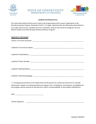 Document preview: Landlord Verification Form - Connecticut
