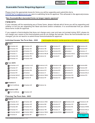 Scannable Forms Requiring Approval - Wisconsin