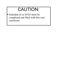 Form I-017I Rent Certificate - Wisconsin
