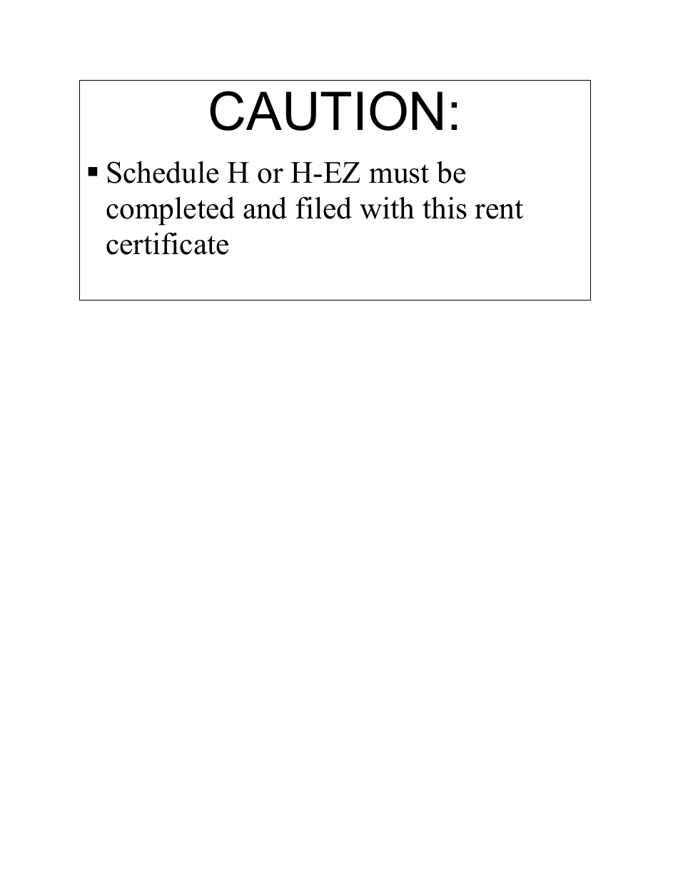 Form I-017I Rent Certificate - Wisconsin, Page 1