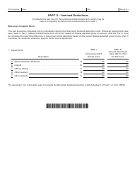 Form I-028 Schedule I Adjustments to Convert Federal Adjusted Gross Income and Itemized Deductions to the Amounts Allowable for Wisconsin - Wisconsin, Page 2