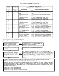 Instructions for Form PW-U, IC-006 Underpayment of Estimated Withholding Tax by Pass-Through Entities - Wisconsin, Page 2