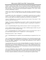 Instructions for Form PW-1, IC-004 Wisconsin Nonresident Income or Franchise Tax Withholding on Pass-Through Entity Income - Wisconsin, Page 9