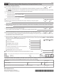 Form I-030 Schedule CC Request for a Closing Certificate for Fiduciaries - Wisconsin, Page 3