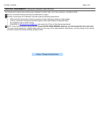 Form F-01989 Renewal Lead Application - Individual Certification - Wisconsin, Page 2