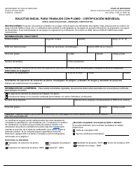 Document preview: Formulario F-02031S Solicitud Inicial Para Trabajos Con Plomo - Certificacion Individual - Wisconsin (Spanish)
